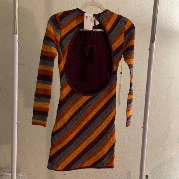 Ronny Kobo Collection Multicolor Striped Midi Dress - Picture 2 of 8